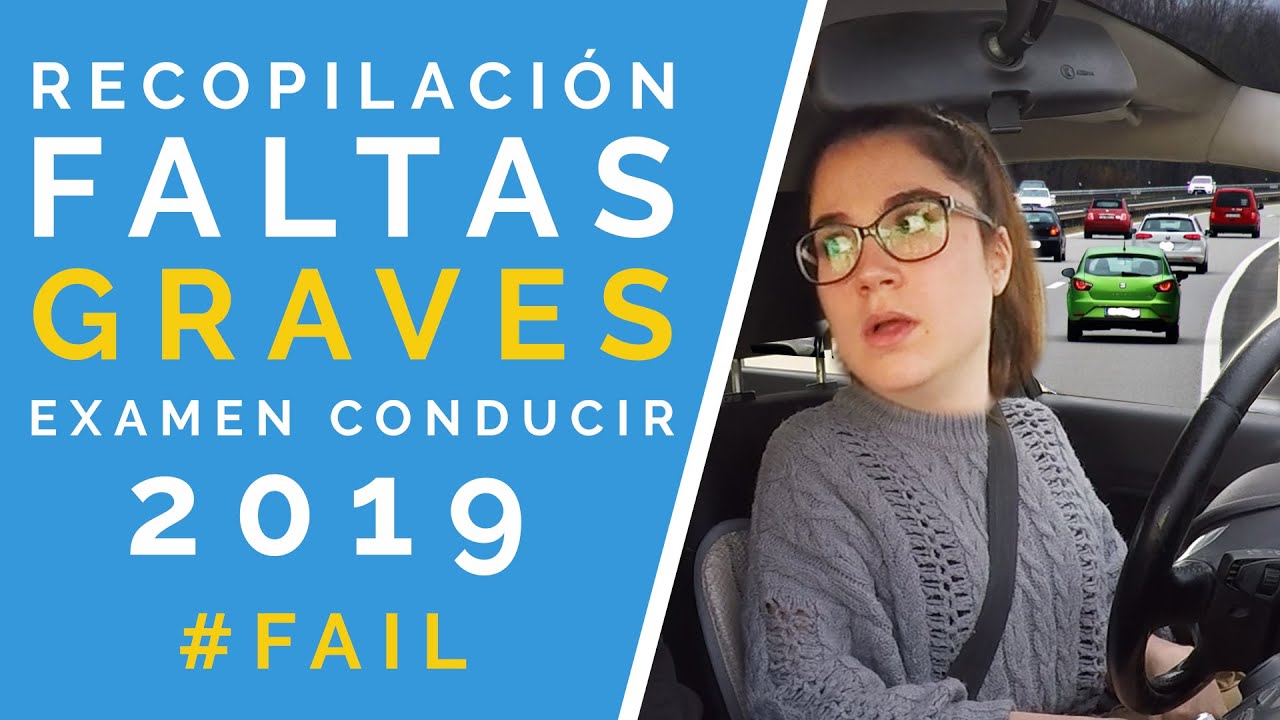 faltas en el examen de conducir