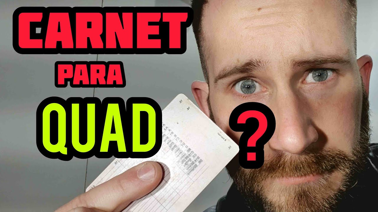 que carnet se necesita para conducir un quad