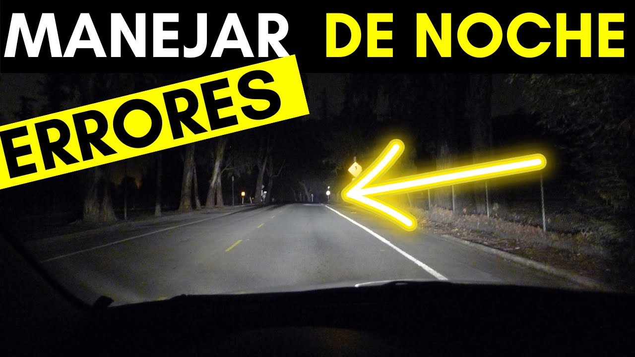 me molestan las luces al conducir de noche