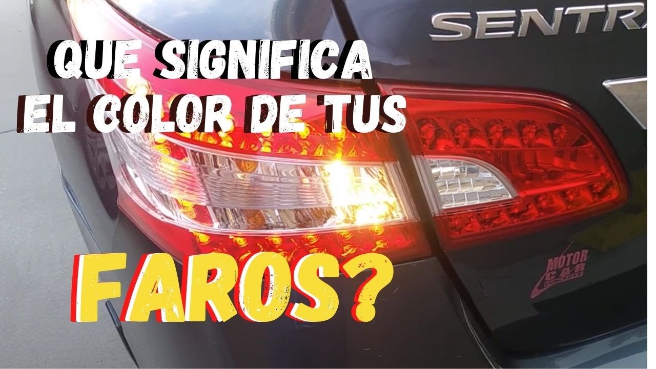 qué indican las luces blancas traseras del vehículo