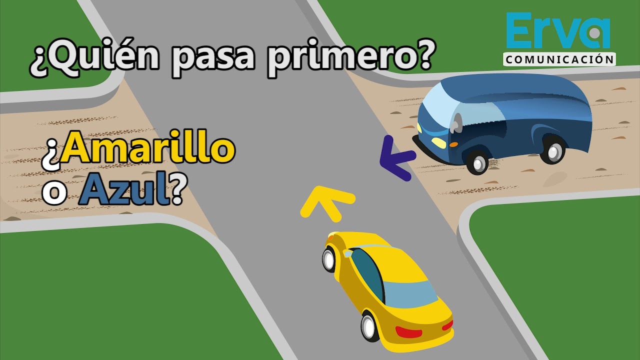 quien tiene preferencia en un cruce de 4
