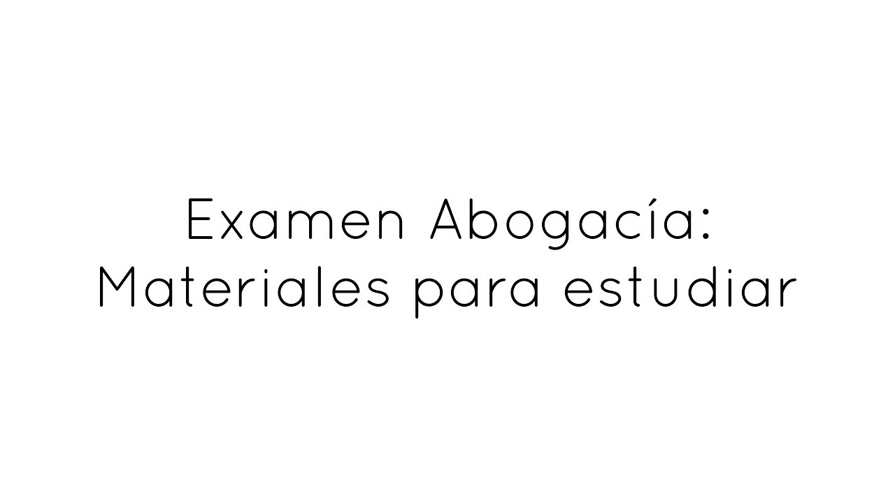 caduca el examen de acceso a la abogacía