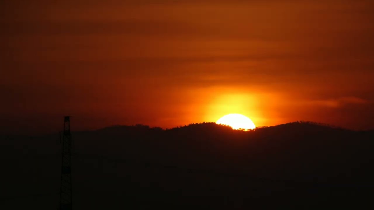 entre la puesta y la salida del sol