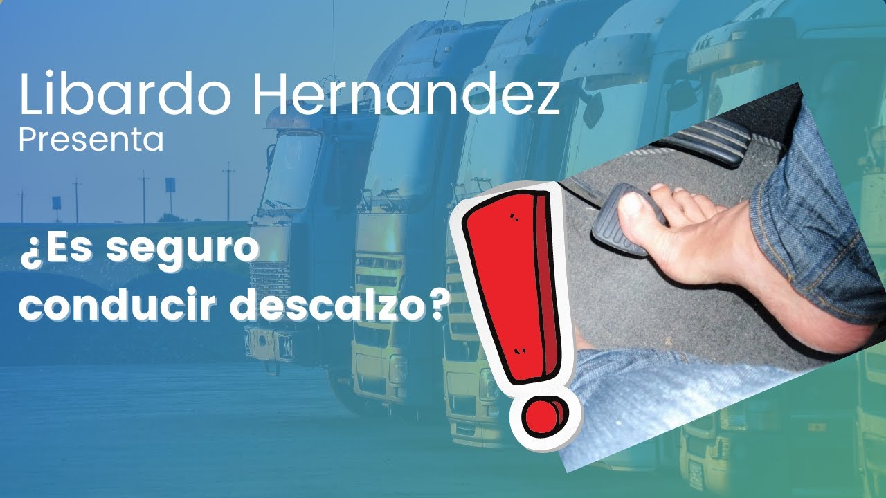 porque no se puede conducir descalzo