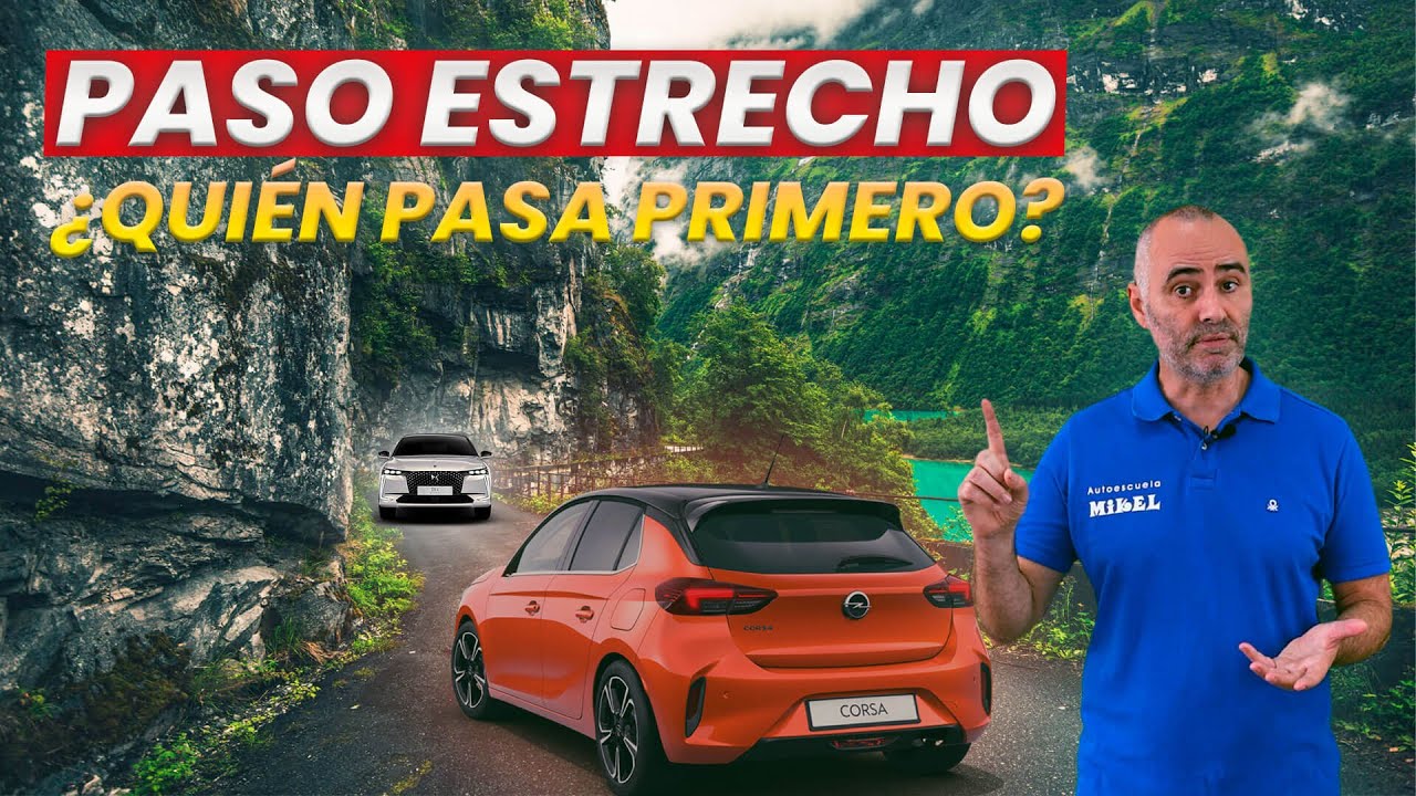 prioridad de paso en un estrechamiento