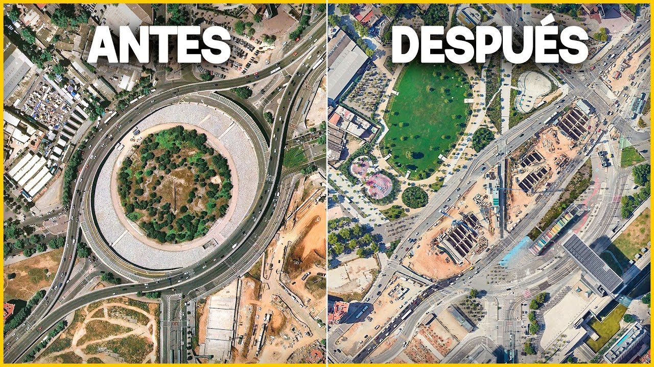 autopista que transcurre por zona urbana