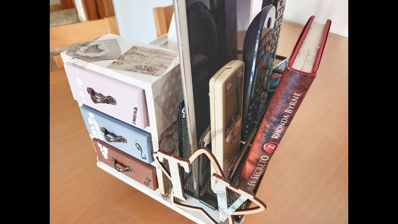 caja para guardar mandos a distancia