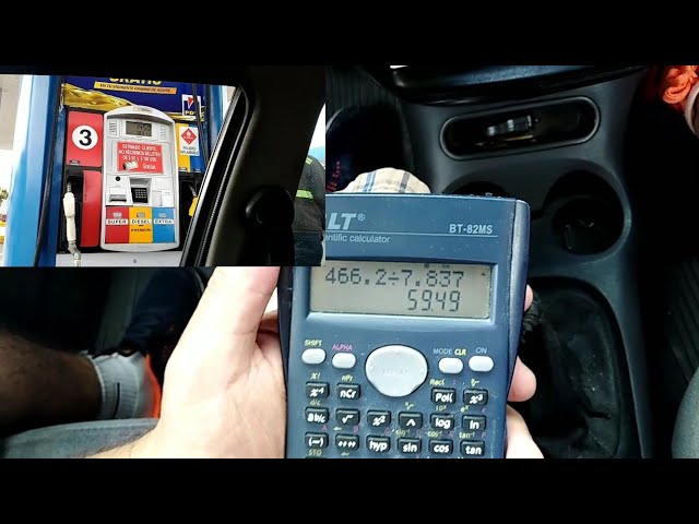 como calcular la gasolina por kilometraje