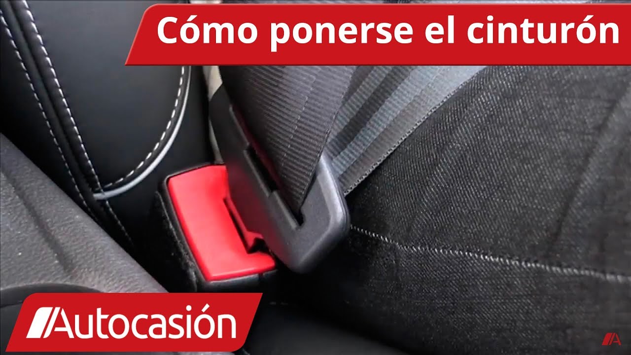 cómo hay que colocarse el cinturón de seguridad