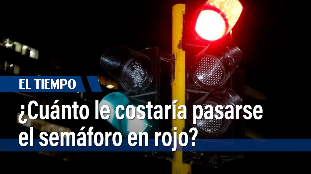 multa por saltarse un semáforo en rojo
