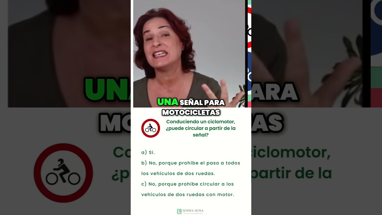 puede un ciclomotor circular a partir de esta señal
