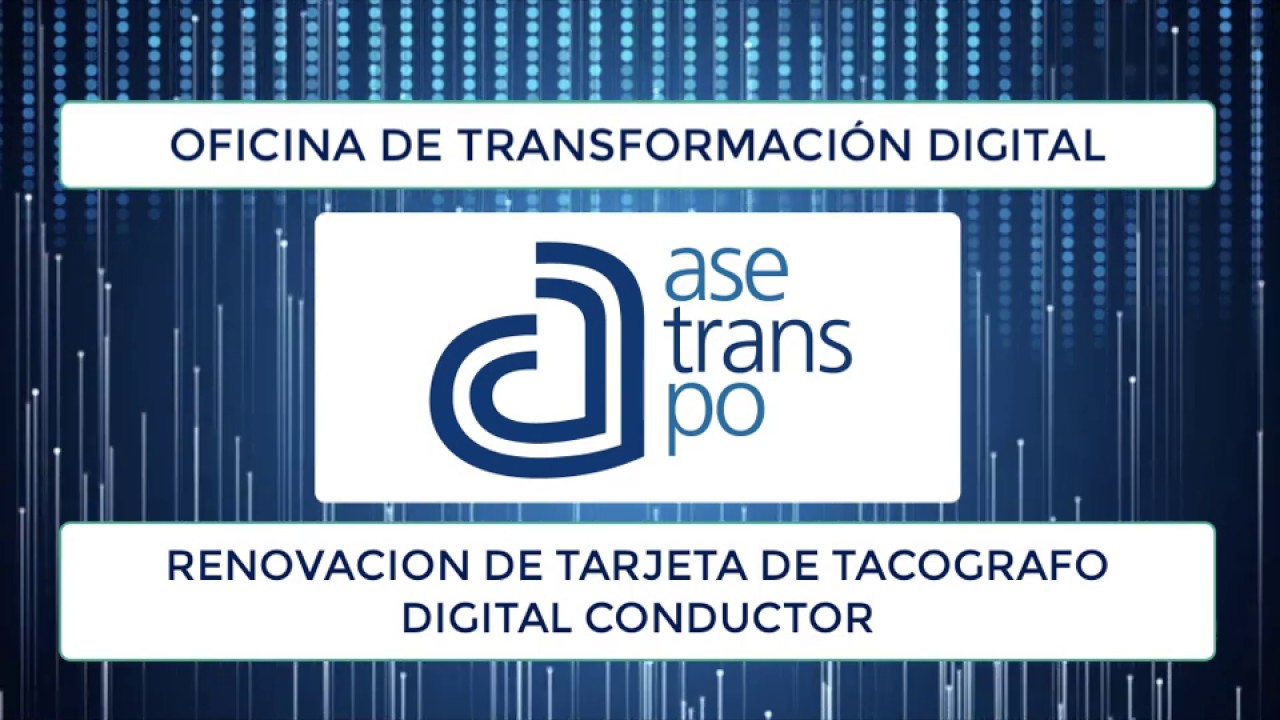 renovacion de la tarjeta de tacografo digital