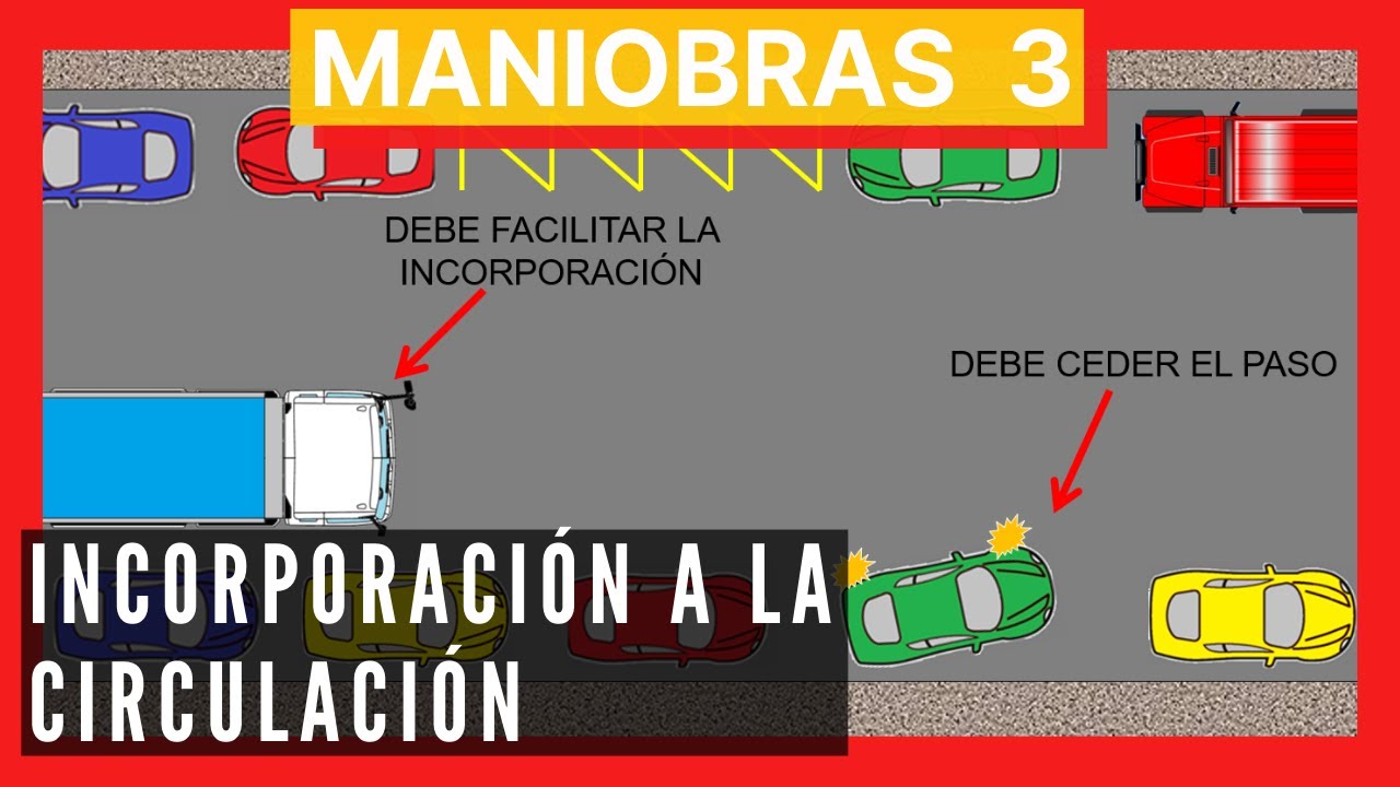 se puede dar marcha atrás para incorporarse a la circulación
