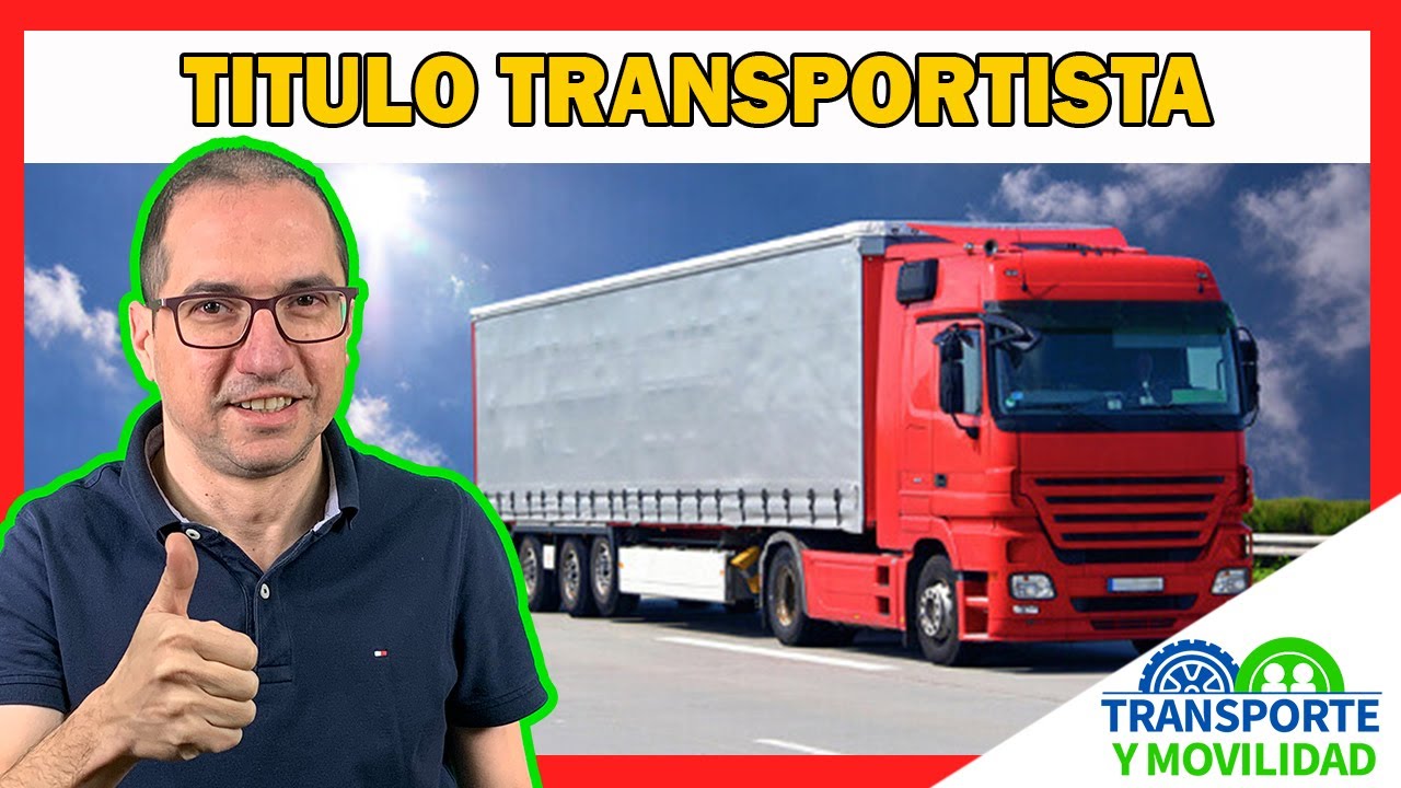 titulo de transportista para que sirve