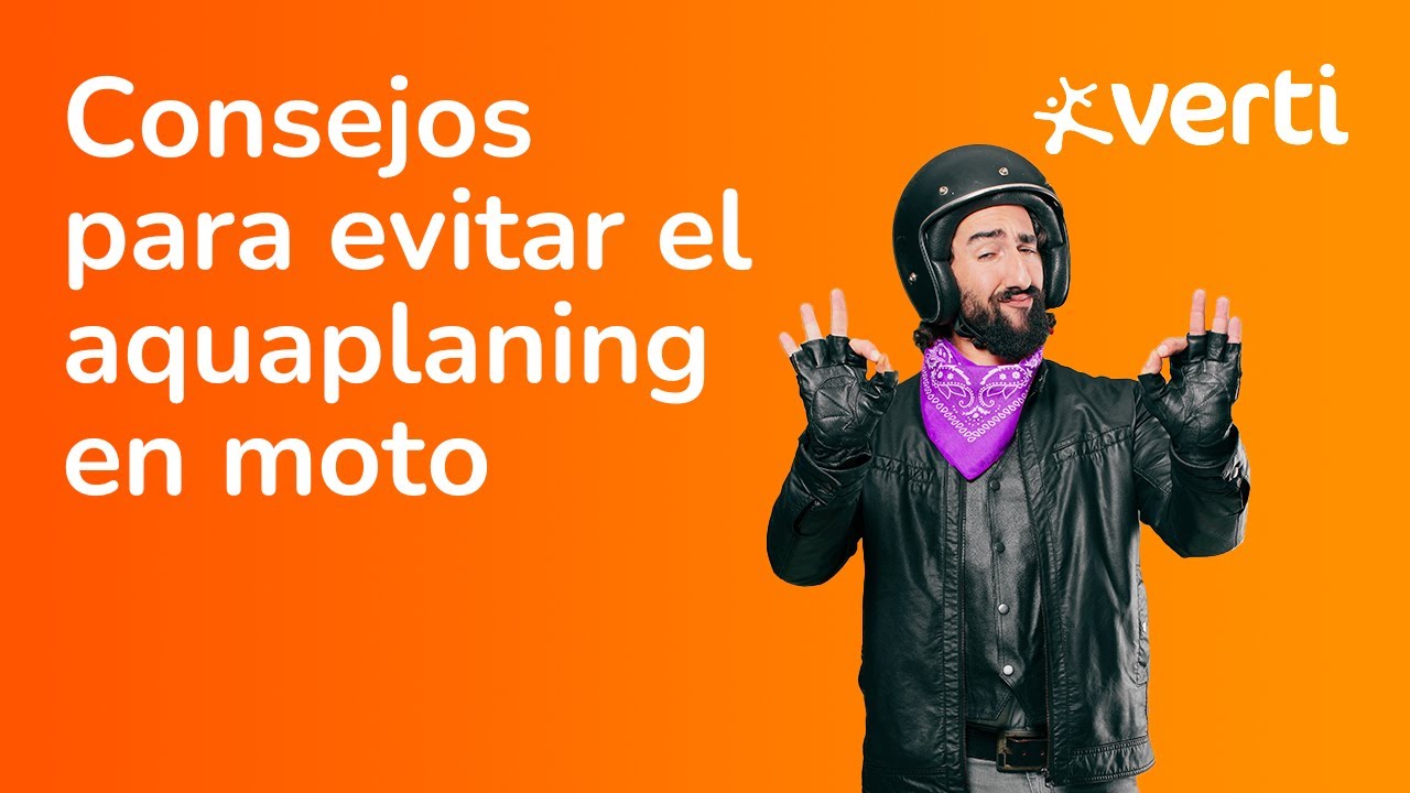 con lluvia intensa una motocicleta puede sufrir aquaplaning