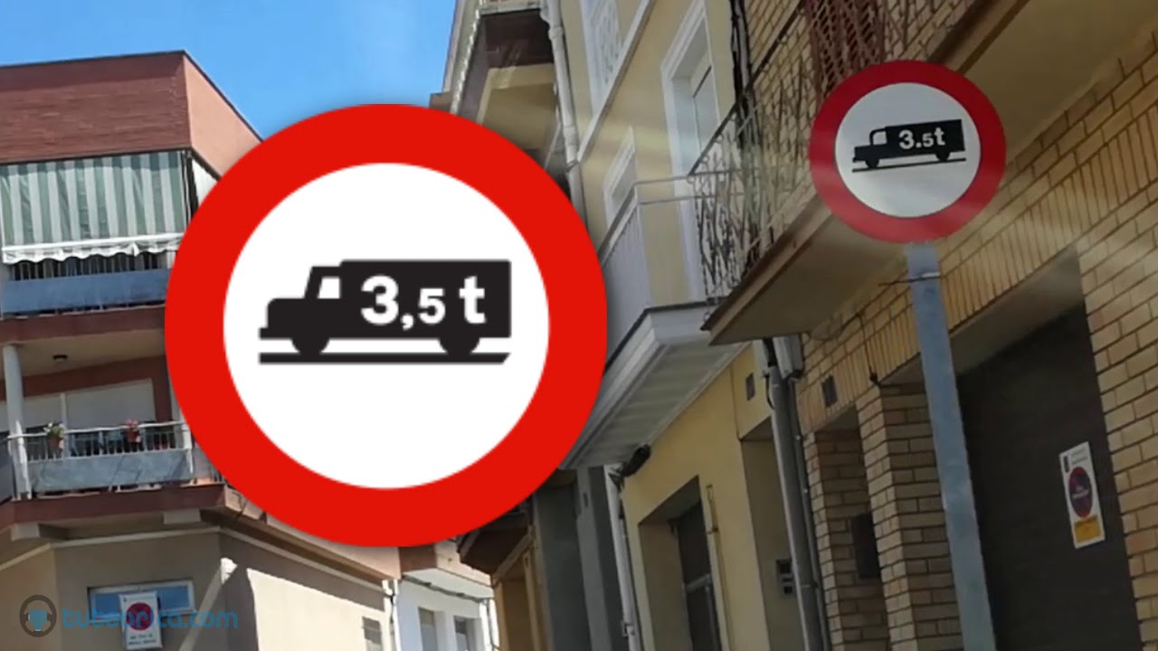entrada prohibida a vehículos destinados al transporte de mercancías