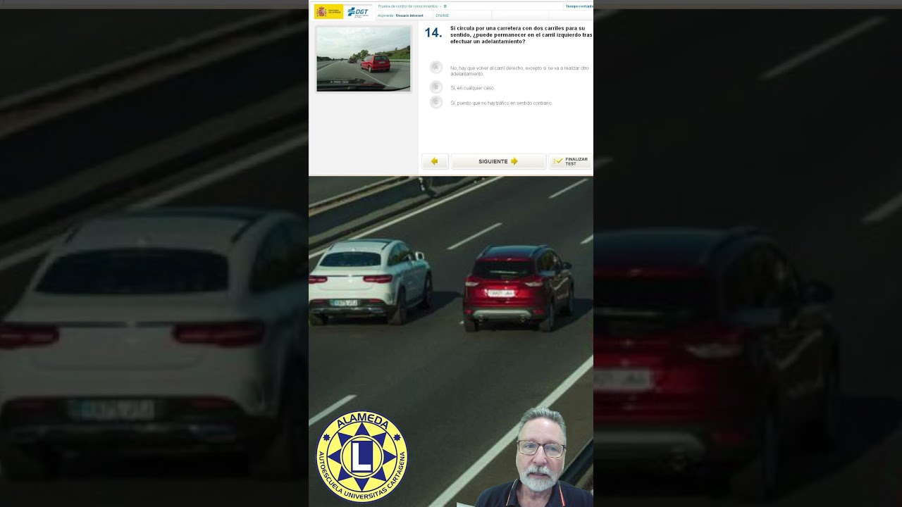 la señal indica que el carril derecho...