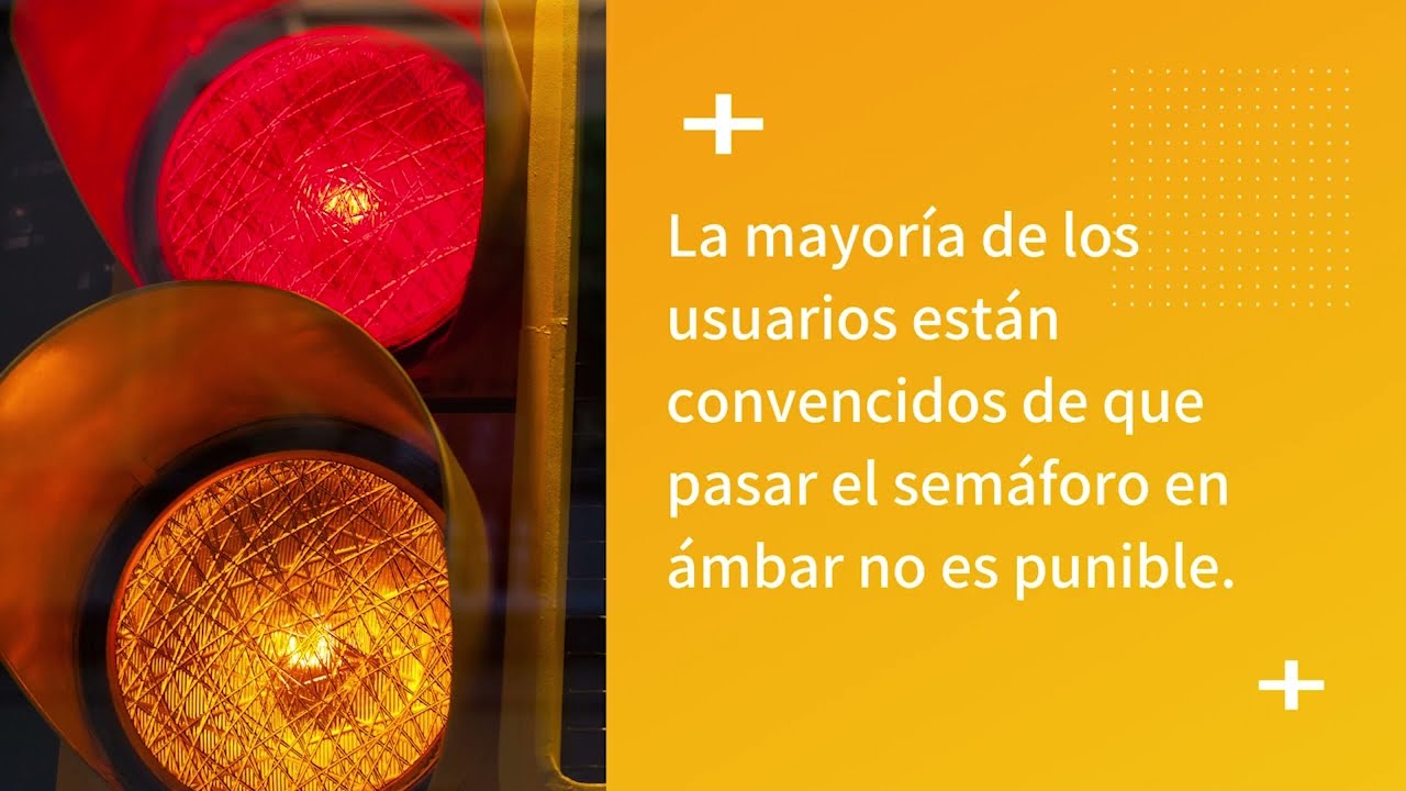 multa por saltarse un semáforo en ámbar