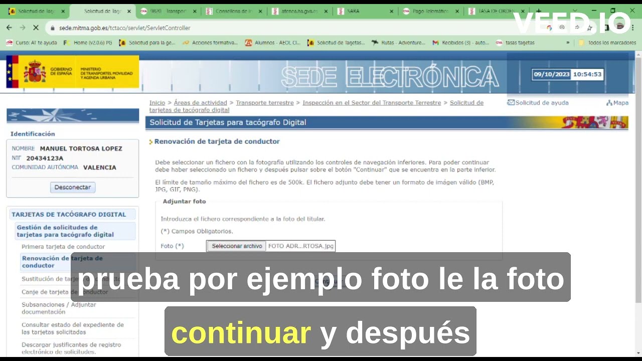 renovar tarjeta tacógrafo sin certificado digital