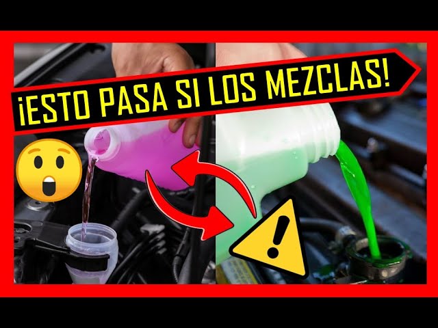 se puede mezclar anticongelante rojo y verde
