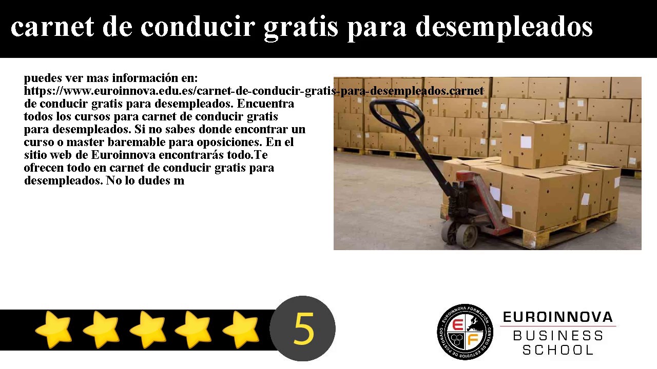 carnet de conducir d gratis para desempleados
