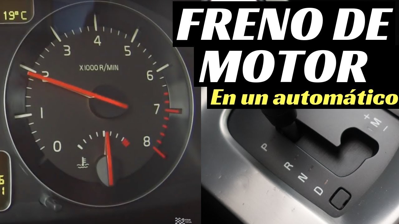 como frenar con un coche automatico