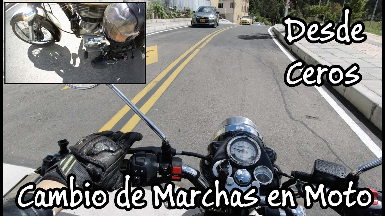 como van las marchas de una moto