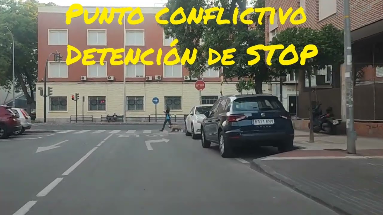 para seguir de frente dónde hay que detenerse