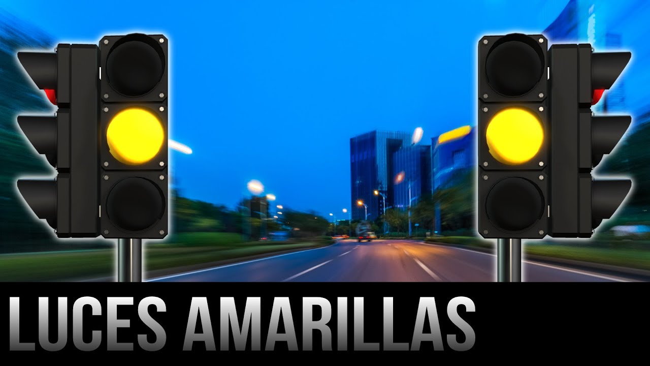 qué significa una luz amarilla fija