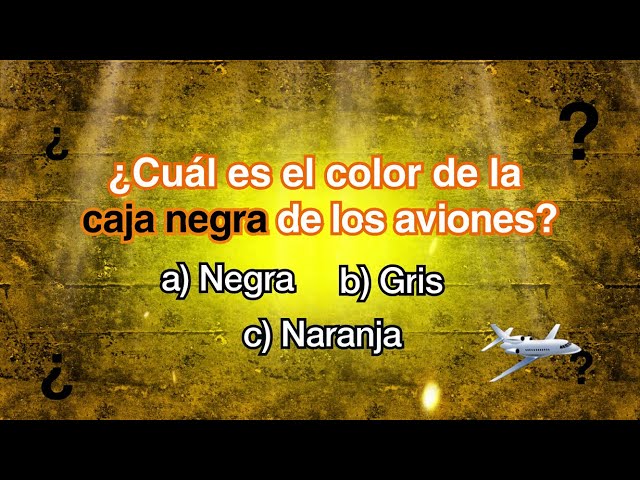 de que color es la caja negra de los aviones