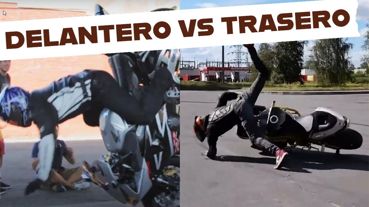 en una motocicleta con que pie se acciona el freno