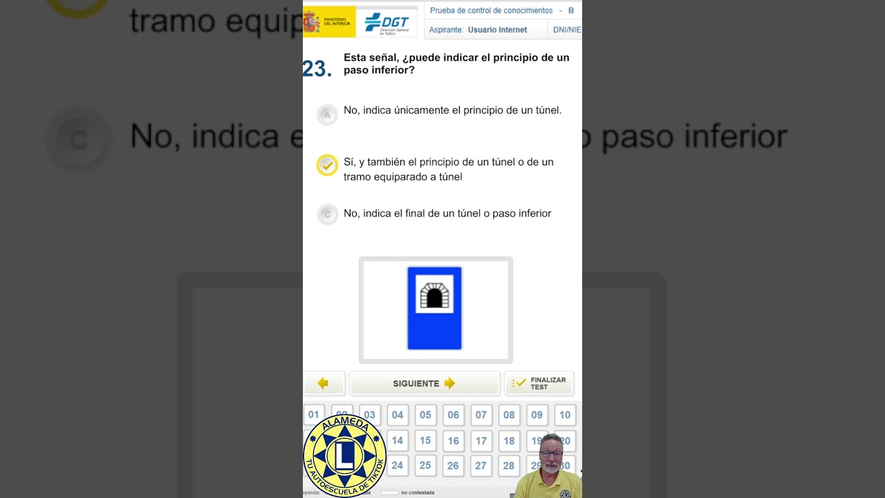 esta señal puede indicar el principio de un paso inferior