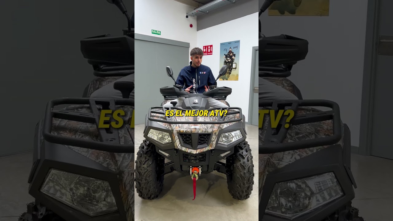 quad 4x4 atv 2 plazas reductora matrícula blanca