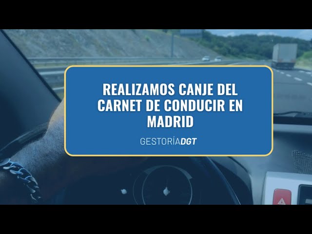 gestoría canje carnet de conducir madrid