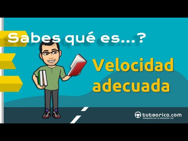 se circula a velocidad adecuada cuando se